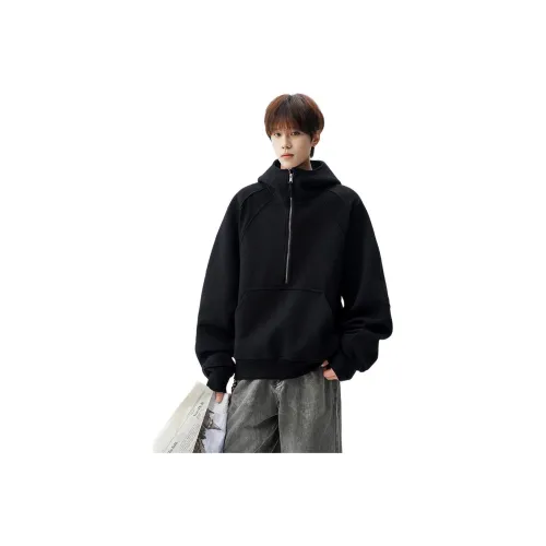 TUOFEI Черный Унисекс Свитшоты