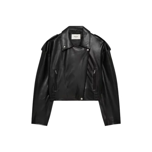 ARITZIA FW25 Dakota Бикерская кожаная куртка Женская