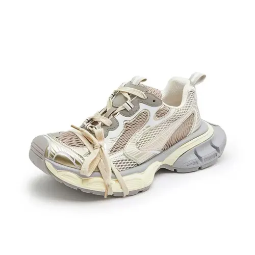 MXGM Износостойкий Дышащий Легкий Низкий Топ Кроссовки с Толстой Подошвой Женские Шампань