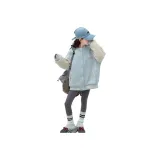 Blue Insulated Coat  
Синий утепленный пальто