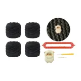 Шарф из овцы [Материал] [Черный]