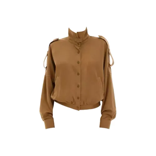 Wang Leshi Верблюжий цвет Женские Куртки