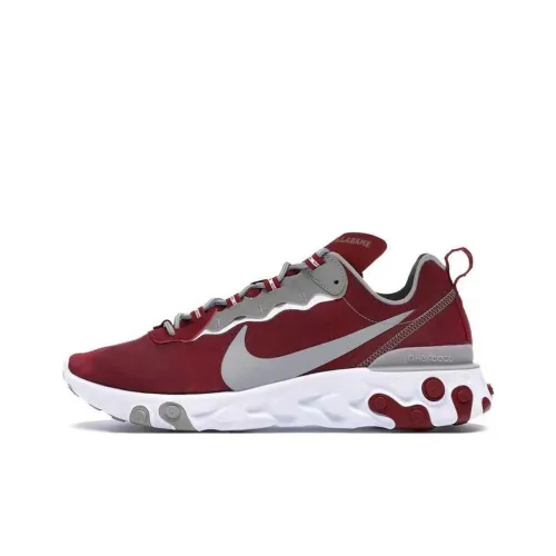 Nike React Element 55 Амортизация Износостойкие Низкие Кроссовки для Бега Мужские Цвет Румяный