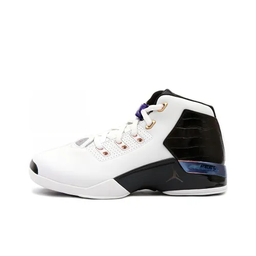 Jordan Air Джордан 17 OG Белый Черный Медный Амортизация Противоскользящее Покрытие MID Топ