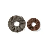 Зеленый Коричневый - 2 упаковки резинок для волос