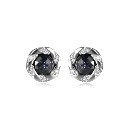 Серьги Midnight Sun с цирконием унисекс