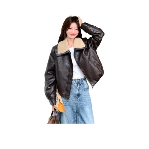 MEXICAN Кофе Женские Кожаные куртки