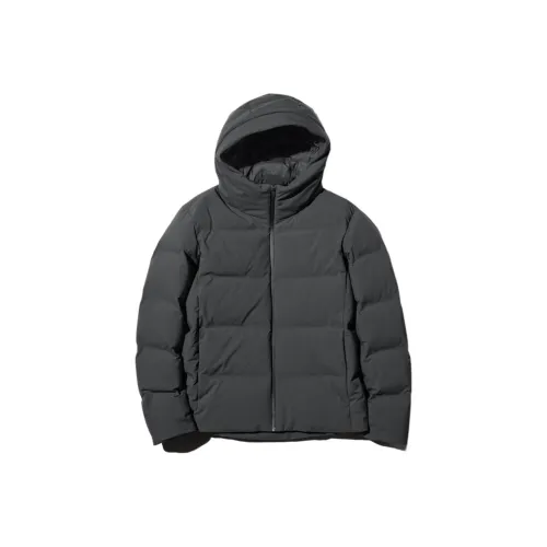 UNIQLO 08 Темно-серый Мужской Пуховик