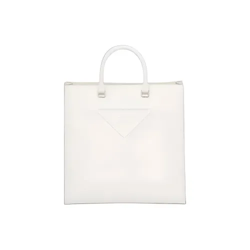 PRADA Saffiano Кожа Тоут Сумка Сумка для покупок Сумка на плечо Сумка Мужская Белая