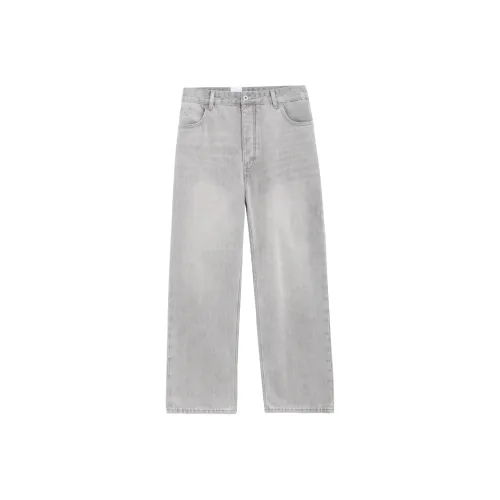 GUAISHOUSHIYANSHI Серый Унисекс Джинсы