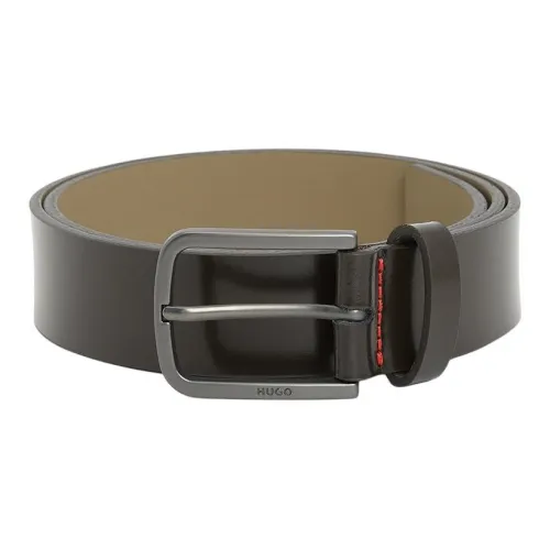 Hugo Ремни из коровьей кожи Мужские Коричневые Ширина 3,5 см