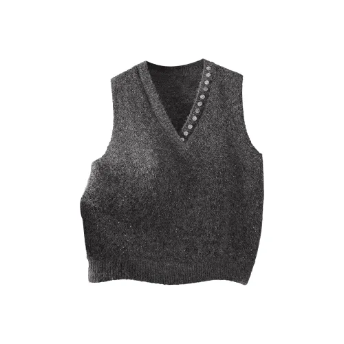 TOUCH Темно-серый Женский жилет