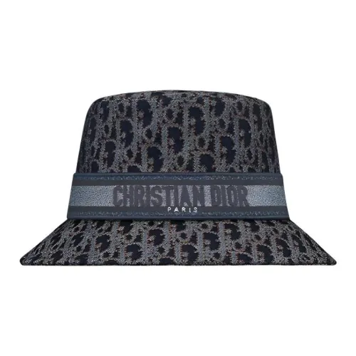 DIOR Oblique Коттоновые Панамы Унисекс Синий