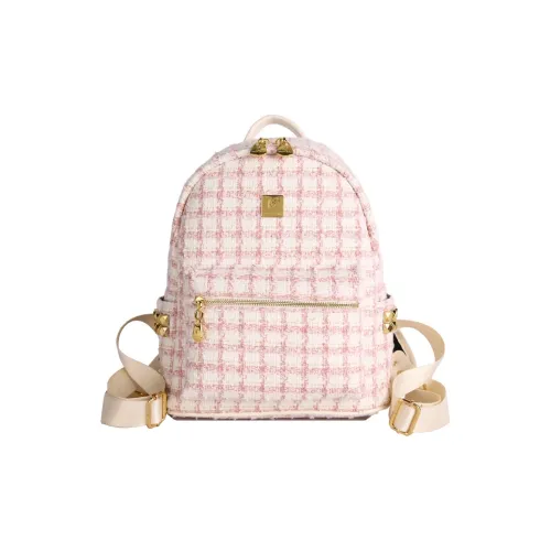 RIVMIND Трикотажная ткань Рюкзак Обычный Женский Розовый