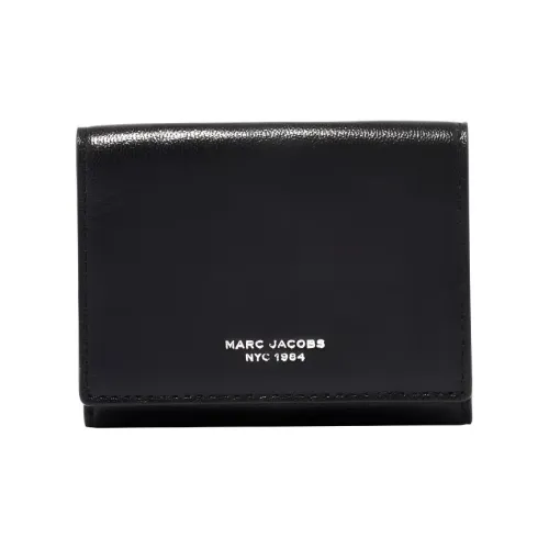 MARC JACOBS Кожаный держатель для карт и кошелек женский черный