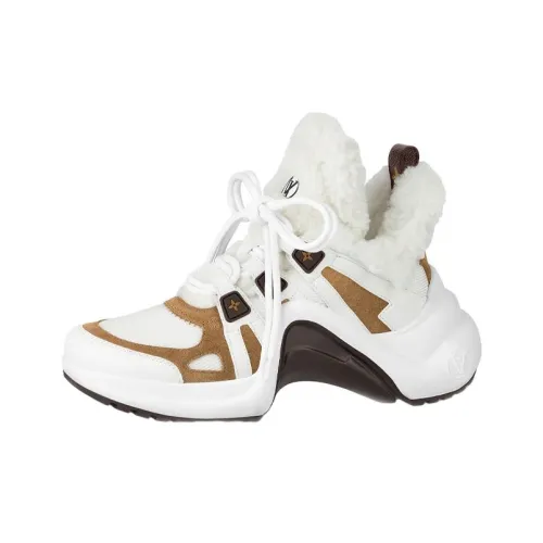 LOUIS VUITTON Archlight Low Топ Повседневная обувь Женская Белый Коричневый