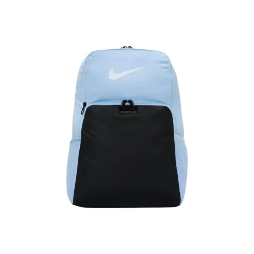 Nike Brasilia Полиэстер Рюкзак Экстра-большой Мужской Небесно-синий Черный Белый
