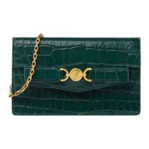 VERSACE Medusa '95 Телячья кожа Клатч Женские Зеленый
