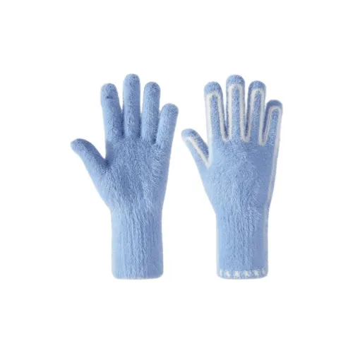 AAJF Имитация норки пряжа вязаные перчатки женские