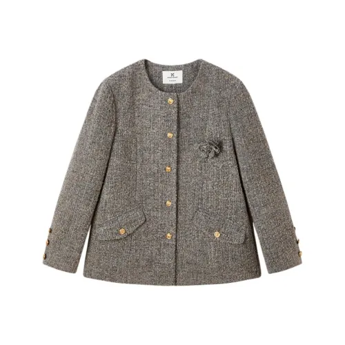 XIANGYING Светло-серый Женский Куртка