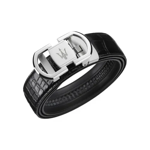 Maserati Первый слой Кожаные ремни Мужской Ширина корпуса 3,5CM