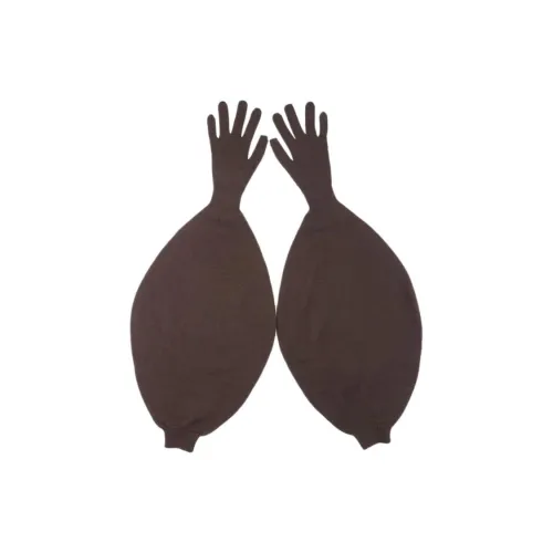 Paloma Шерсть Тонкая Мериносовая Шерсть Перчатки Женские Коричневый