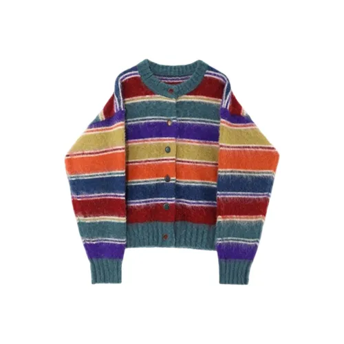 ONENINE34PM Радужный Полосы Женские Трикотаж