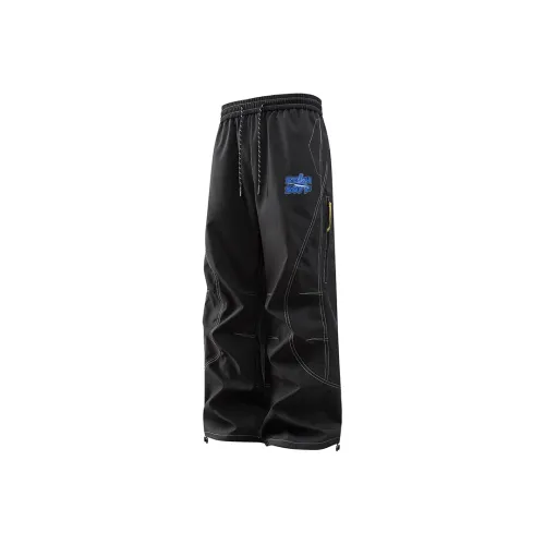 GDRG Black Unisex Cargo Pants GDRG Черные Унисекс Карго Брюки