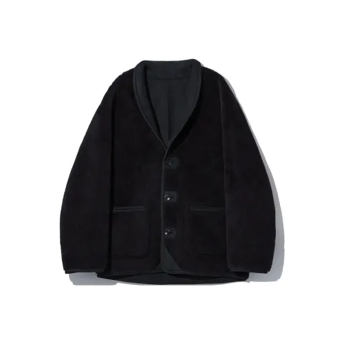 Le 17 Septembre Шаль-воротник Двусторонний Овчина Куртка Женские