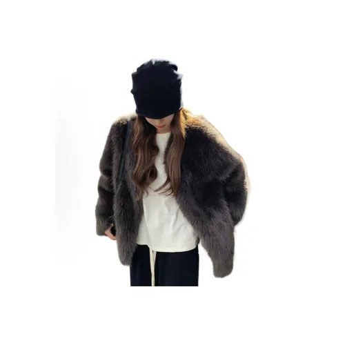 BVODE Серый Утолщенный Женский Бархатный Куртка