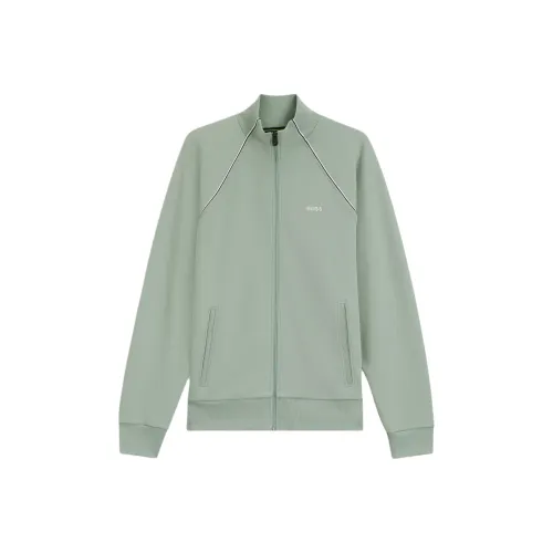 Hugo Boss Светло-зеленый Мужской Свитшот