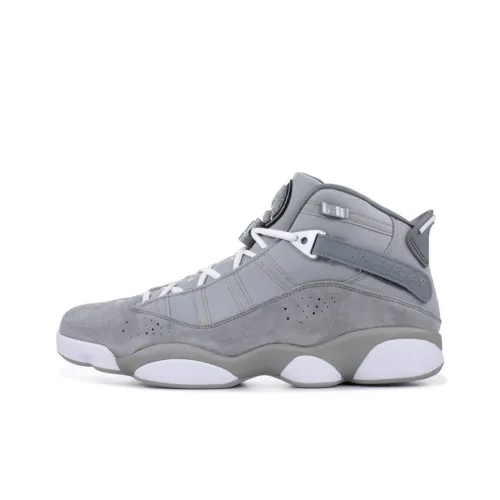 JORDAN Air Jordan 6 Кольца Винтажные баскетбольные кроссовки MID Топ Унисекс