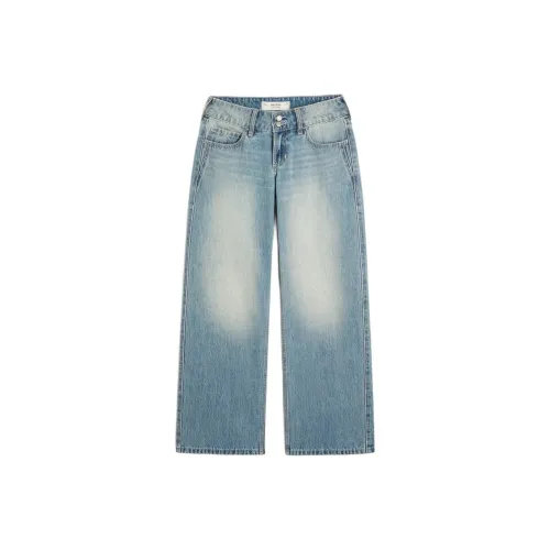 Hollister Blue Women's Jeans Hollister Синий Женские Джинсы