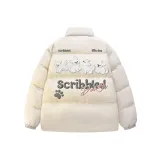 Белый хлопковый пуховик