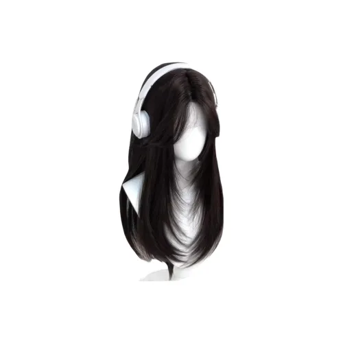 GLUNA Юность Женские Высокий Уровень Боковая сторона Часть Средняя Длина (размер в длину) Прямые волосы Женская Перука Высокая Температура Пряжа