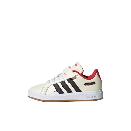 Дом Alone x Adidas GRAND COURT Low Топ Детские Скейтбординги Кремово-белый