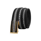 Стиль A Золотая пряжка, кожа Галушат, ремешок 3,8 см