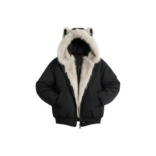 FQHQ Black Mountain Резьба Унисекс Пуховики