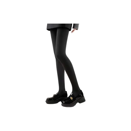 Lanza [1 Pack] Черные носки с рисунком ступней Женские термобрюки