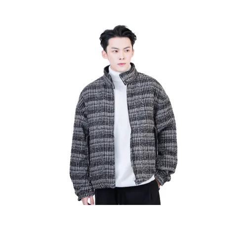KACELSY Кофейная клетка Мужской пуховик