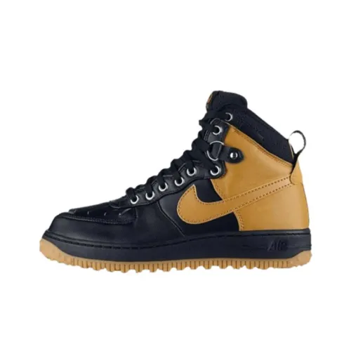 Nike Air FORCE 1 Амортизация Высокие Кроссовки для скейтбординга Unisex Light Коричневый