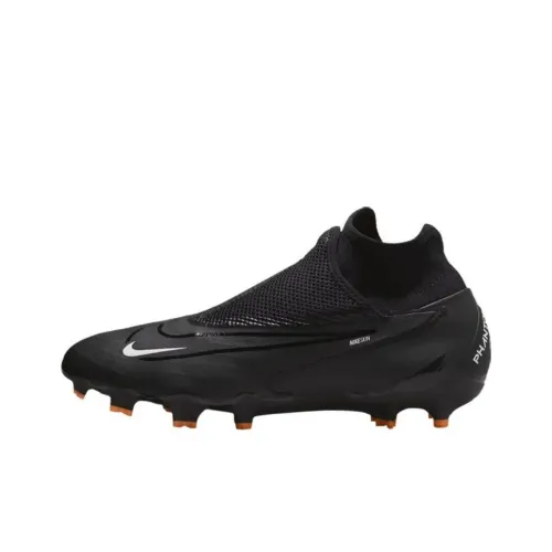 Nike Phantom GX Pro FG Твердый Грунт Амортизация Износостойкие Футбольные Бутсы Унисекс Черные