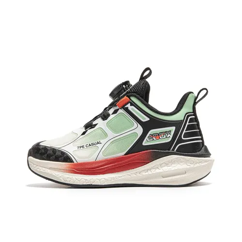 7 PE Детская Туристическая Обувь Низкий Верх Черный Хаки Зеленый Бежевый [Осень и Зима Кожаный Верх] Для Школьников