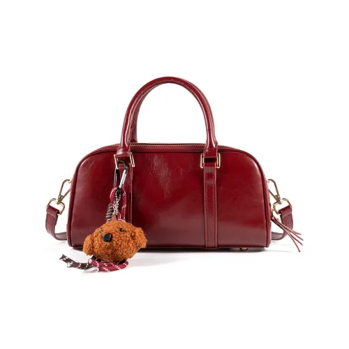 Vigno Сумка из синтетической кожи женская бордового цвета