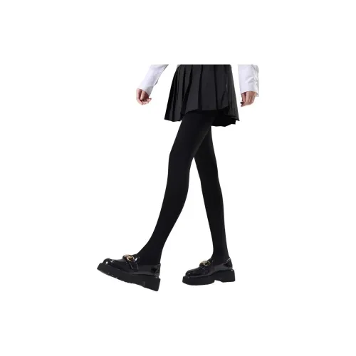 Lanza [1 Pack] Черные носки с рисунком ступней Женские термобрюки