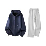 2503 Темно-синий + M07 Белый Фотиния Серый