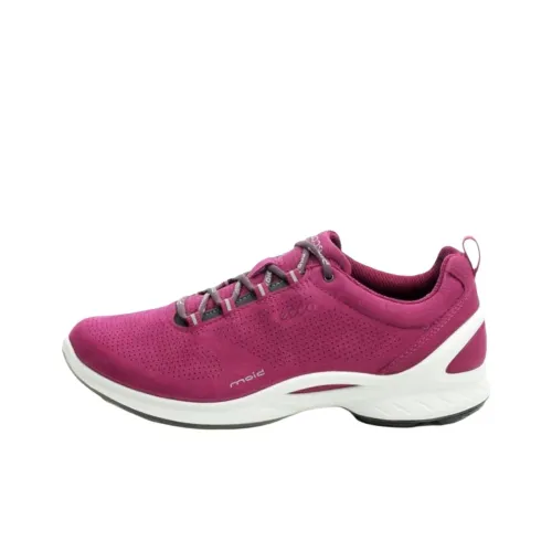 Ecco Biom Fjuel Отводящий влагу Низкий Топ Повседневная Обувь Женская Розово-Красная