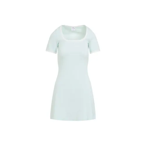 COURREGES Короткое платье с короткими рукавами женское