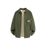 [Heavyweight Флис с подкладкой] Оливково-зеленый (Логотип на груди Tilted Narrative)