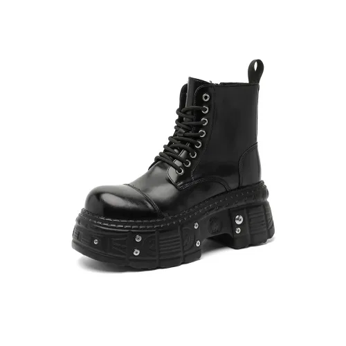 ZHENRAN 5cm Высота Увеличение Байкер Ботинки Martin Boot Мужской